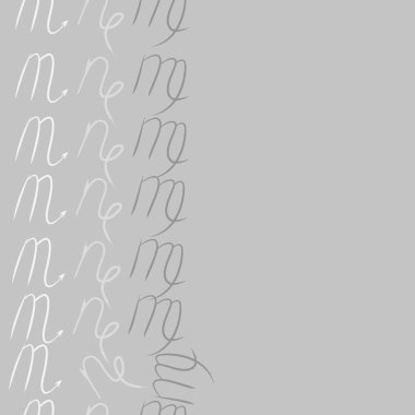  burçlar, doodle, akrep, kopya alanı desen. 