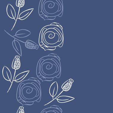 Soyut basit güllerin kusursuz deseni