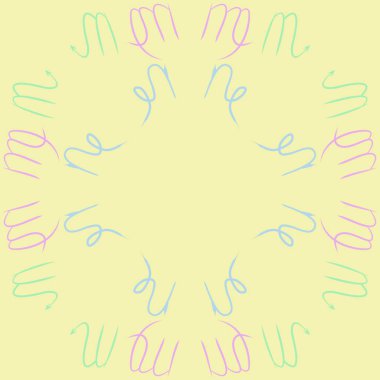 Burçlar, karalamalar, kanser, akrep, kopya alanı dairesel desen