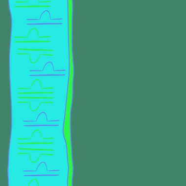 Soyut basit kaligrafi dikişsiz desen