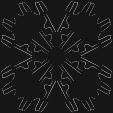 Soyut basit kaligrafi dikişsiz desen