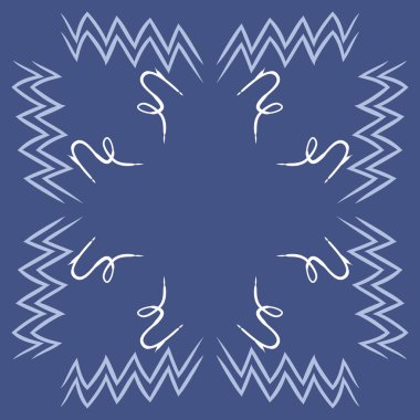 Soyut basit kaligrafi dikişsiz desen