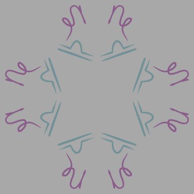 Soyut basit kaligrafi dikişsiz desen