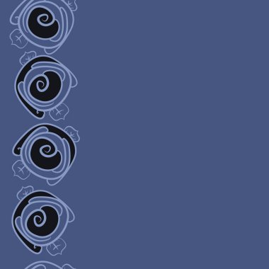 Dikişsiz soyut renkli çiçek deseni