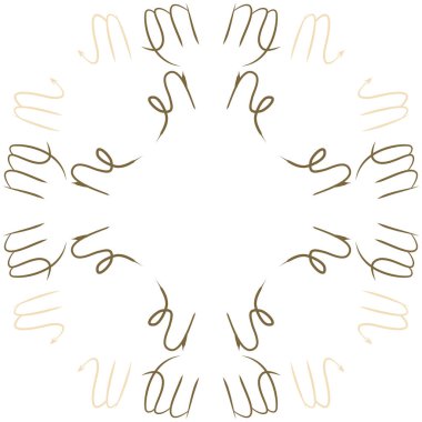 Burçlar, karalamalar, kanser, akrep, kopya alanı dairesel desen