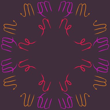 Burçlar, karalamalar, kanser, akrep, kopya alanı dairesel desen