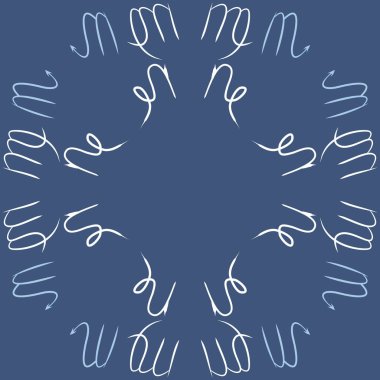 Burçlar, karalamalar, kanser, akrep, kopya alanı dairesel desen