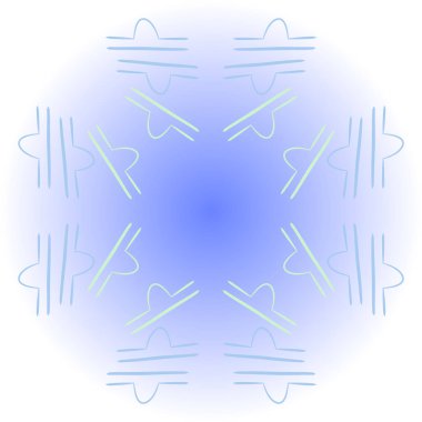 Soyut basit kaligrafi dikişsiz desen