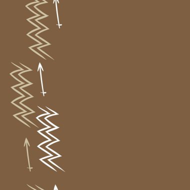 Soyut basit kaligrafi dikişsiz desen