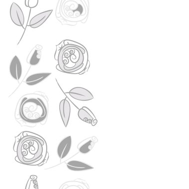 Soyut basit güllerin kusursuz deseni