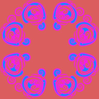 Soyut basit güllerin kusursuz deseni