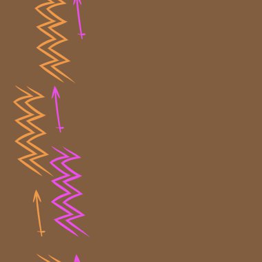 Soyut basit kaligrafi dikişsiz desen