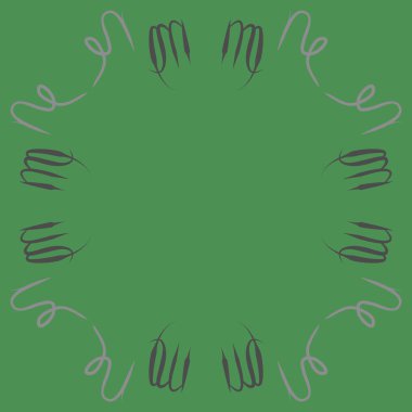 Soyut basit kaligrafi dikişsiz desen