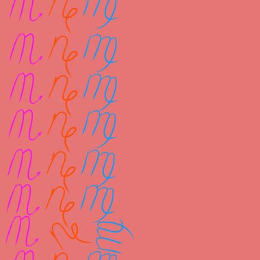  burçlar, doodle, akrep, kopya alanı desen. 