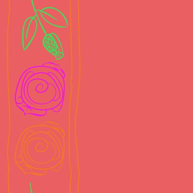 Soyut basit çiçeklerin kusursuz deseni