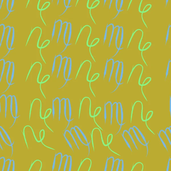 Soyut basit kaligrafi dikişsiz desen