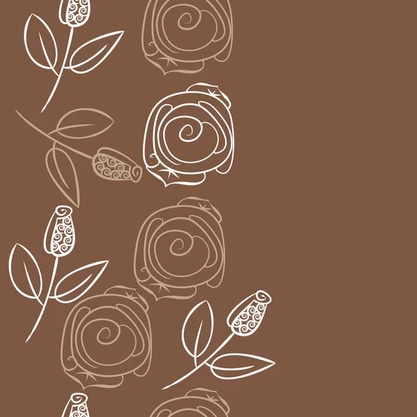 Soyut basit güllerin kusursuz deseni