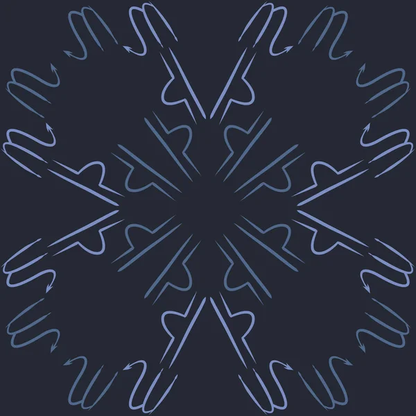 Soyut basit kaligrafi dikişsiz desen