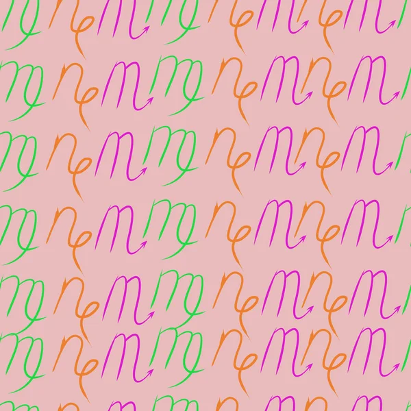 Soyut basit kaligrafi dikişsiz desen