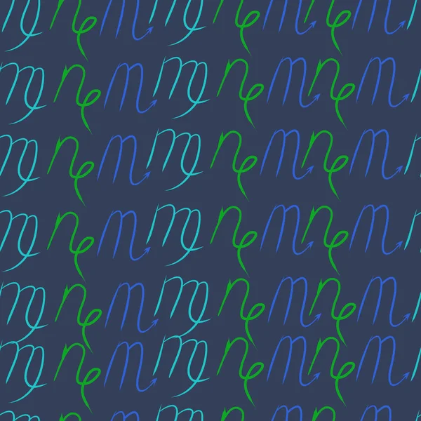 Soyut basit kaligrafi dikişsiz desen