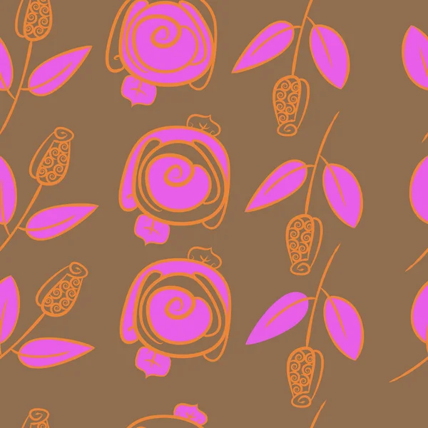 Soyut basit güllerin kusursuz deseni