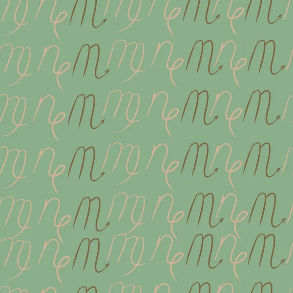 Soyut basit kaligrafi dikişsiz desen