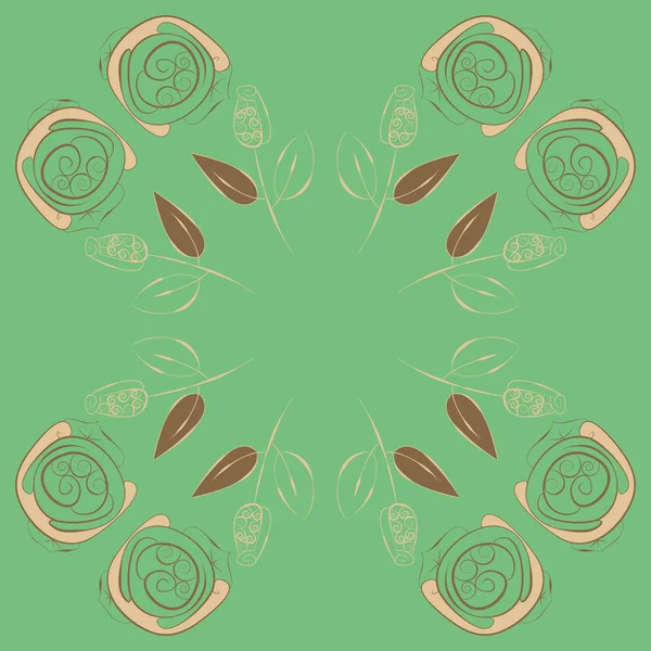 Soyut basit güllerin kusursuz deseni