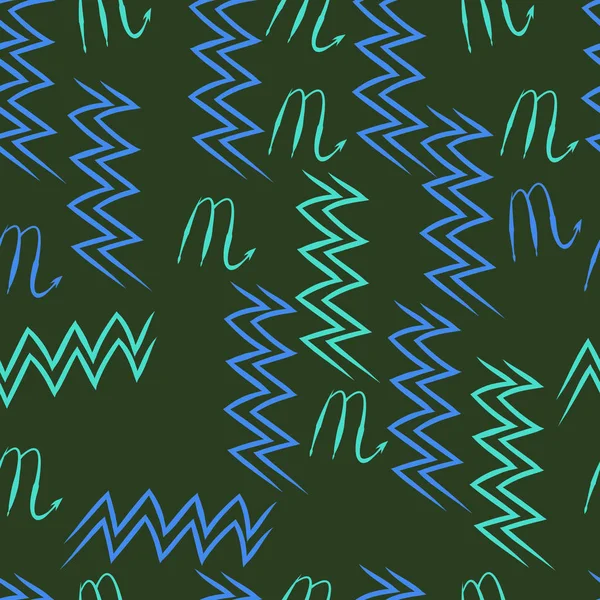 Soyut basit kaligrafi dikişsiz desen