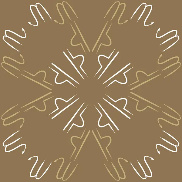 Soyut basit kaligrafi dikişsiz desen