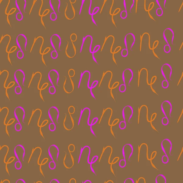 Soyut basit kaligrafi dikişsiz desen