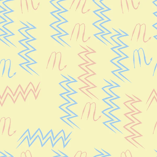 Soyut basit kaligrafi dikişsiz desen