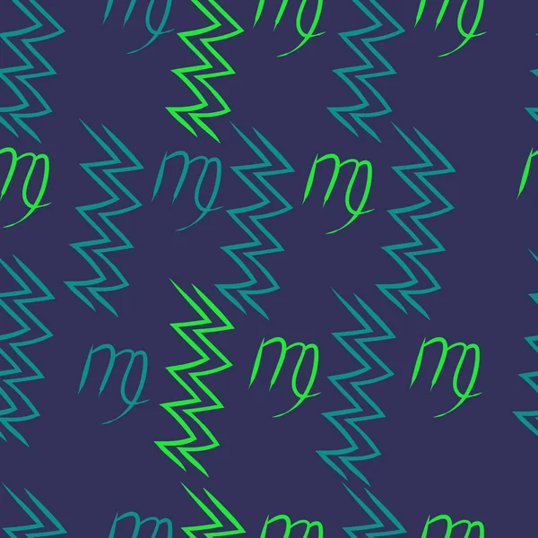 Soyut basit kaligrafi ve dalgaların kusursuz deseni