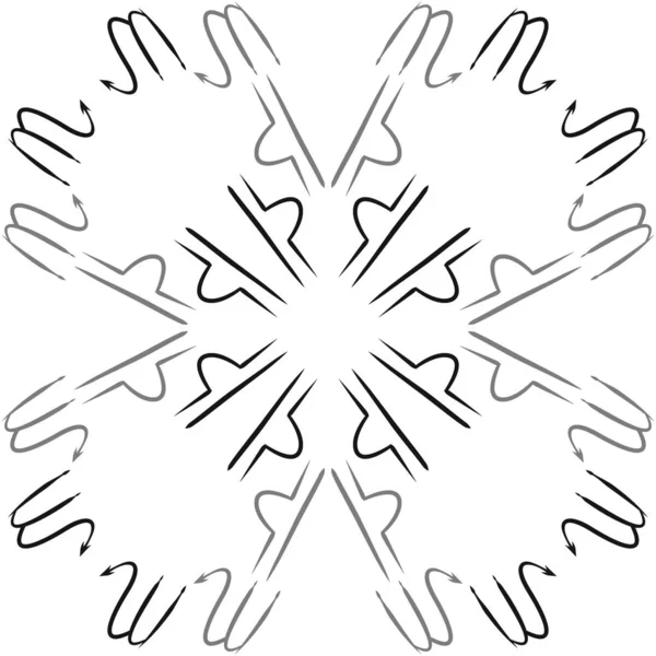 Soyut basit kaligrafi dikişsiz desen