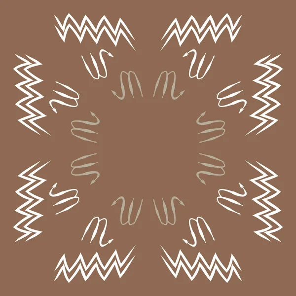 Soyut basit kaligrafi dikişsiz desen