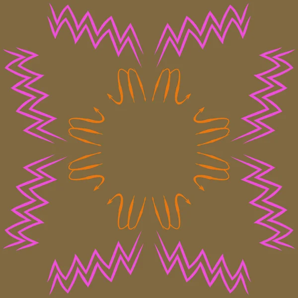 Soyut basit kaligrafi dikişsiz desen