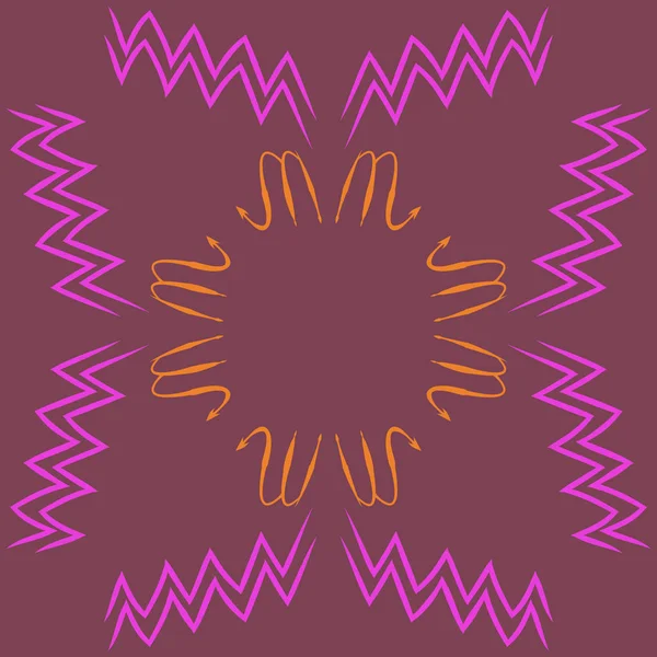 Soyut basit kaligrafi dikişsiz desen