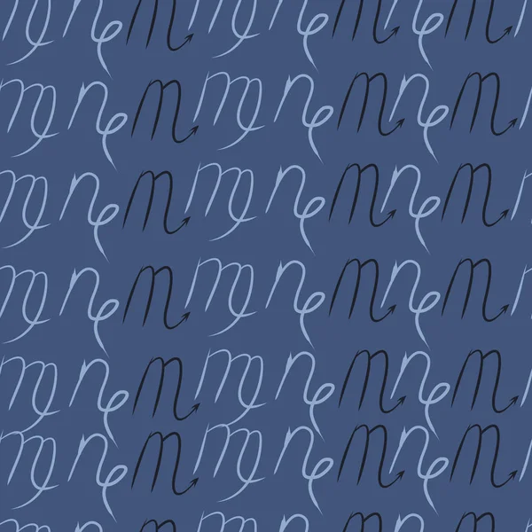 Soyut basit kaligrafi dikişsiz desen