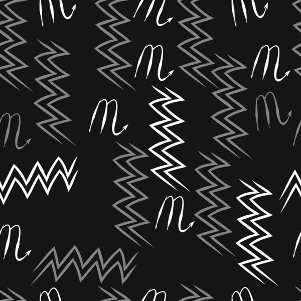 Soyut basit kaligrafi dikişsiz desen