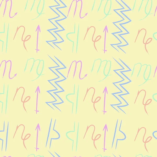 Soyut basit burçların kusursuz deseni 