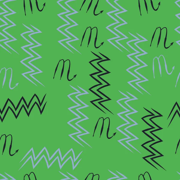 Soyut basit kaligrafi dikişsiz desen