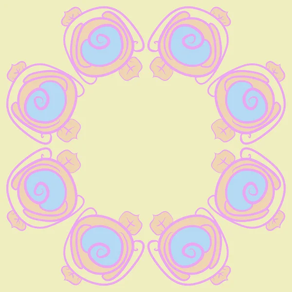 Soyut basit güllerin kusursuz deseni