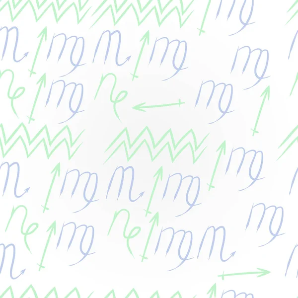 Soyut basit kaligrafi dikişsiz desen