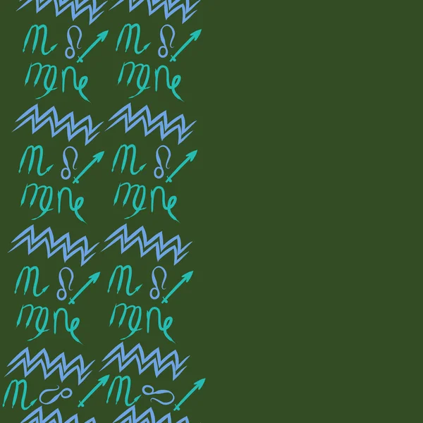 Soyut basit kaligrafi dikişsiz desen