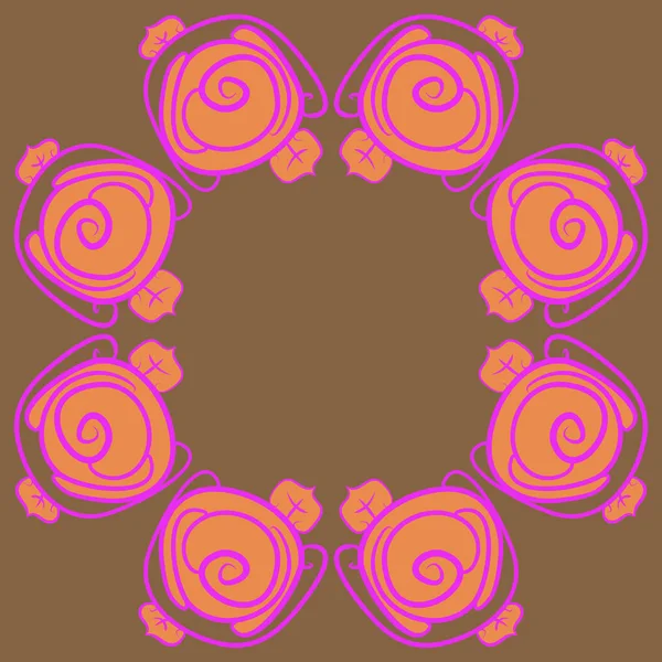 Soyut basit güllerin kusursuz deseni