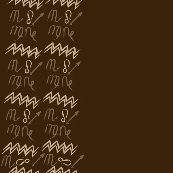 Nahtloses Muster Abstrakter Einfacher Kalligrafie — Stockvektor