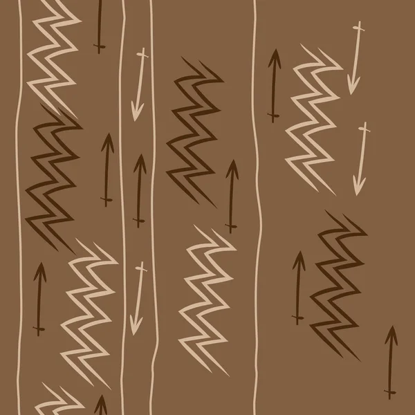 Padrão Vertical Sem Costura Signos Zodíaco Doodles Objeto Gêmeos Aquário —  Vetores de Stock