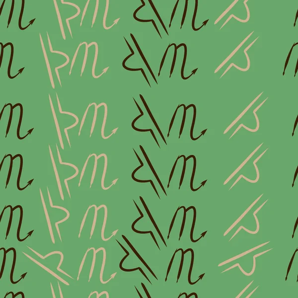 Burçlar, karalamalar, akrep, terazi, kopya alanı deseni. 