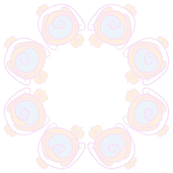 抽象的なシンプルなバラのシームレスなパターン — ストックベクタ