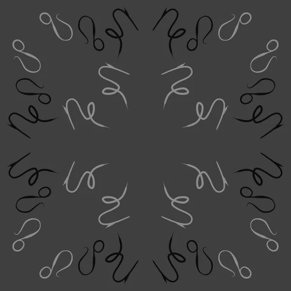 Візерунок Знаків Зодіаку Каракулі Векторна Ілюстрація — стоковий вектор