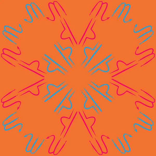 Soyut basit kaligrafi dikişsiz desen